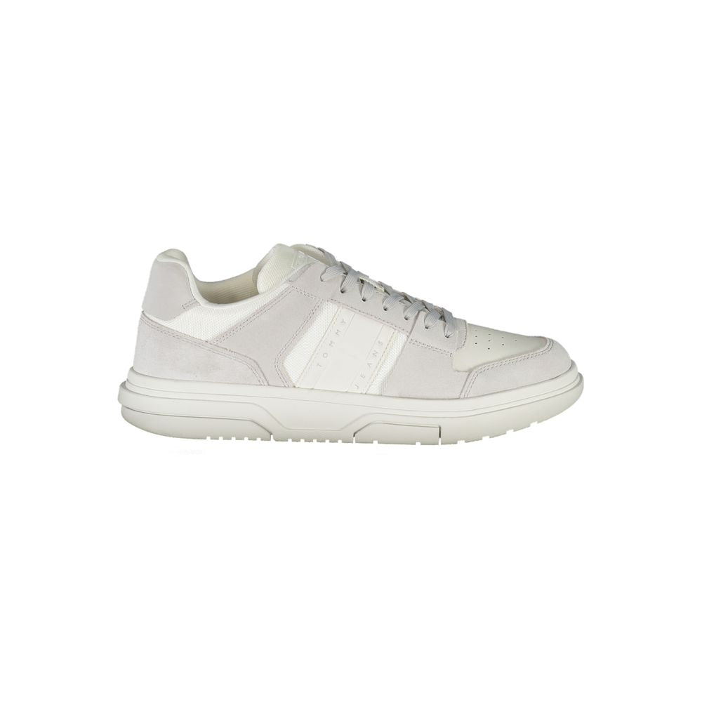 Tommy Hilfiger hvit herresneaker i polyuretan