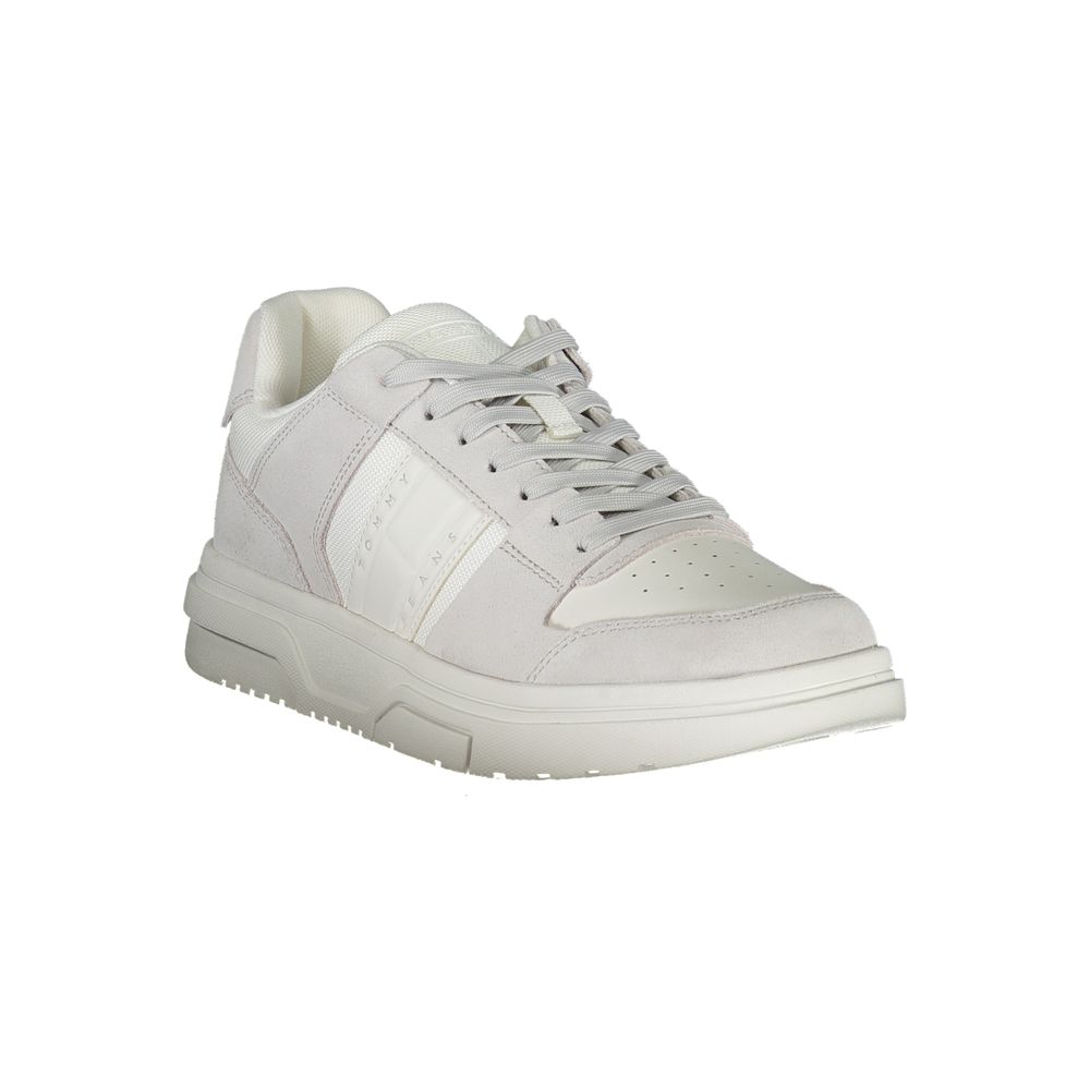 Tommy Hilfiger hvit herresneaker i polyuretan