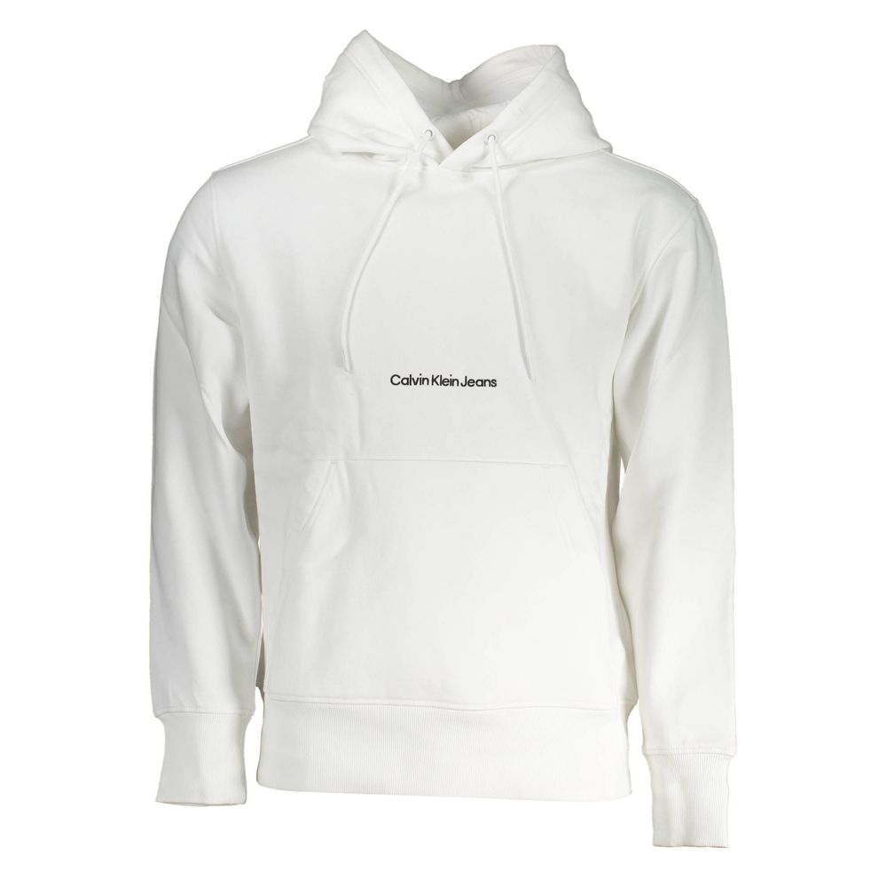 Calvin Klein hvit bomullsgenser for menn
