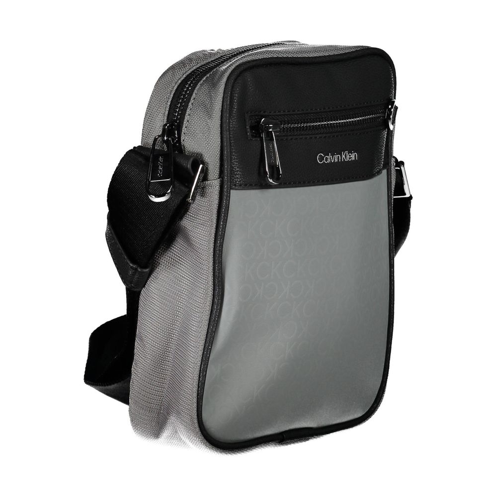 Calvin Klein Grigio Polyester Herre Skulderveske