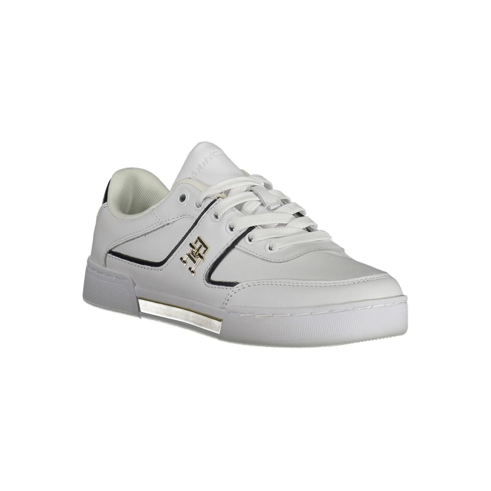 Tommy Hilfiger Hvite Lær Dame Sneaker