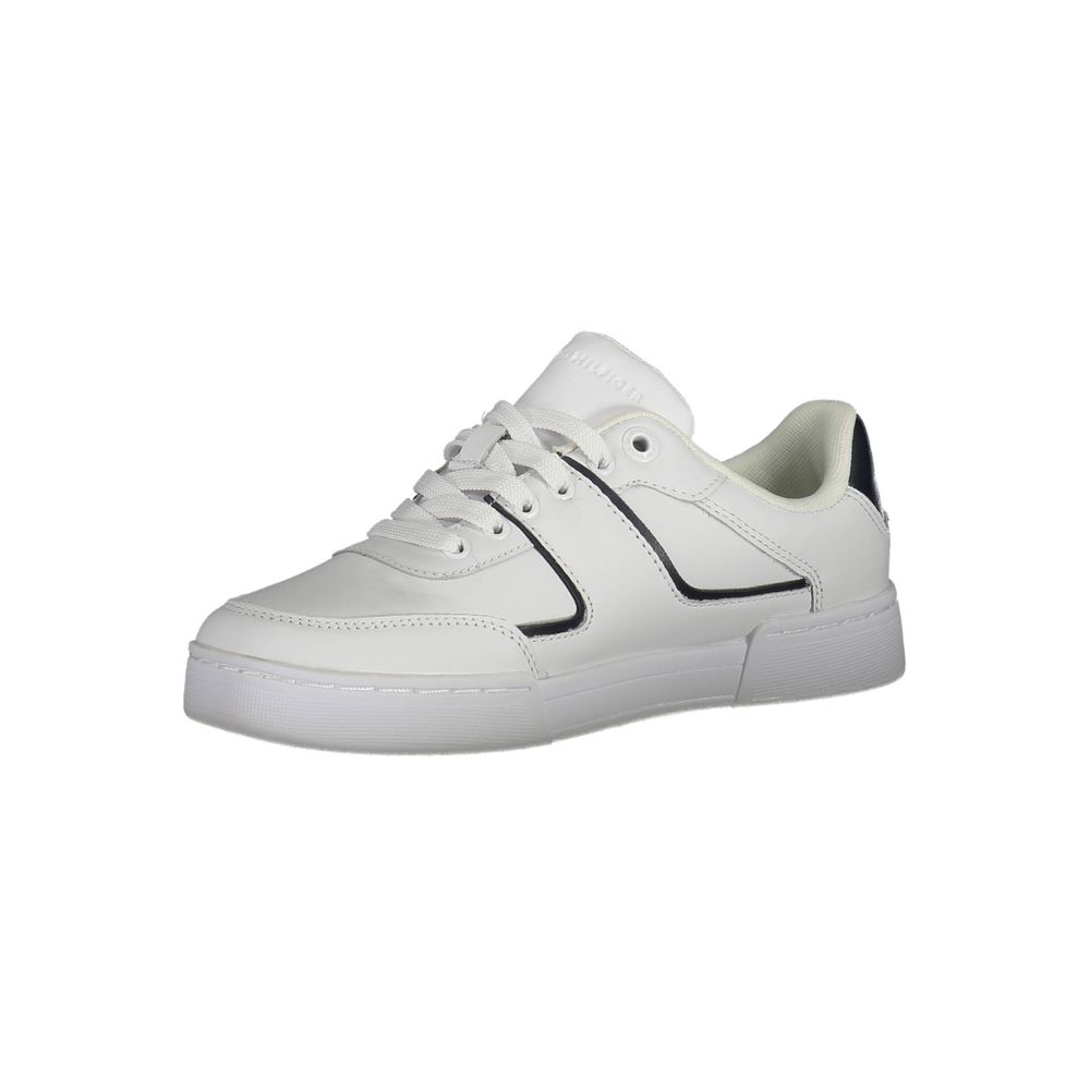 Tommy Hilfiger Hvite Lær Dame Sneaker