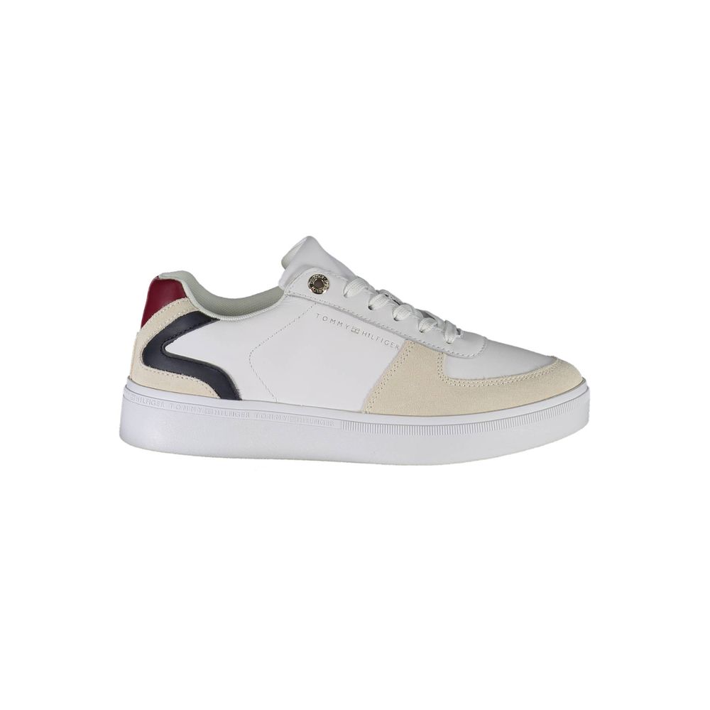 Tommy Hilfiger hvit polyester sneakers for kvinner