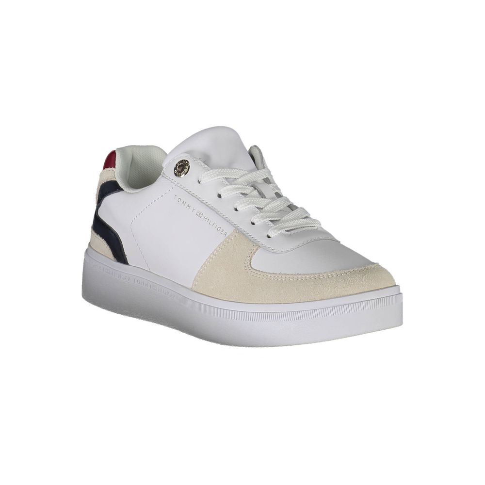 Tommy Hilfiger hvit polyester sneakers for kvinner