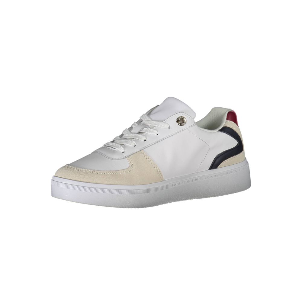 Tommy Hilfiger hvit polyester sneakers for kvinner