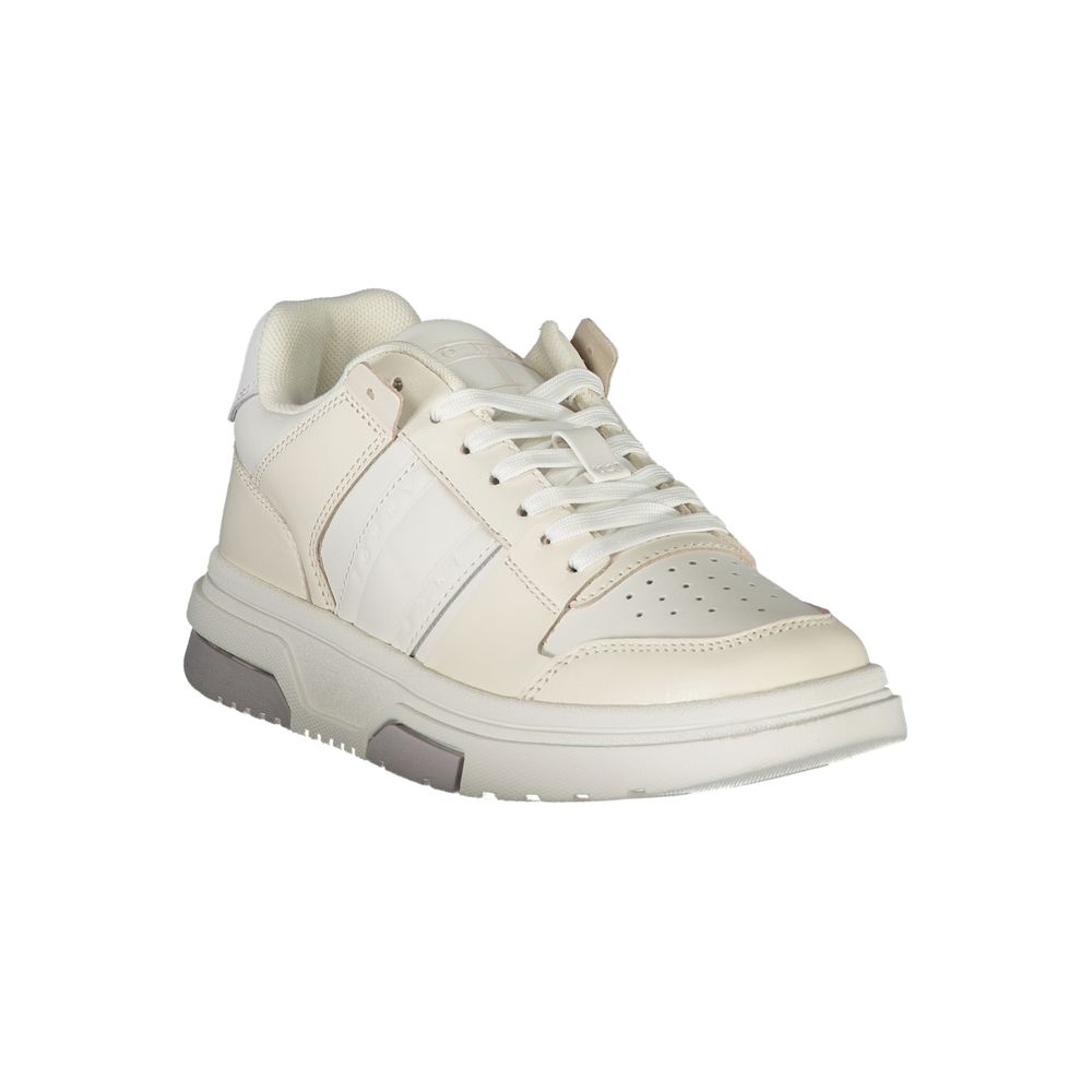 Tommy Hilfiger Hvite Lær Dame Sneaker