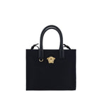 Versace svart bomullsskulderveske