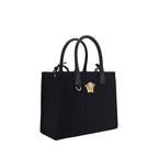 Versace svart bomullsskulderveske