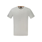 Hugo Boss hvit bomulls-T-skjorte for menn
