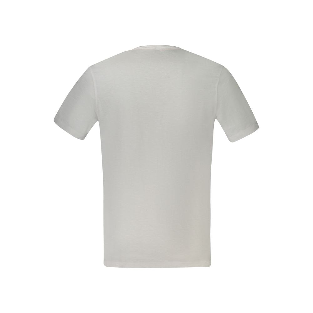 Hugo Boss hvit bomulls-T-skjorte for menn