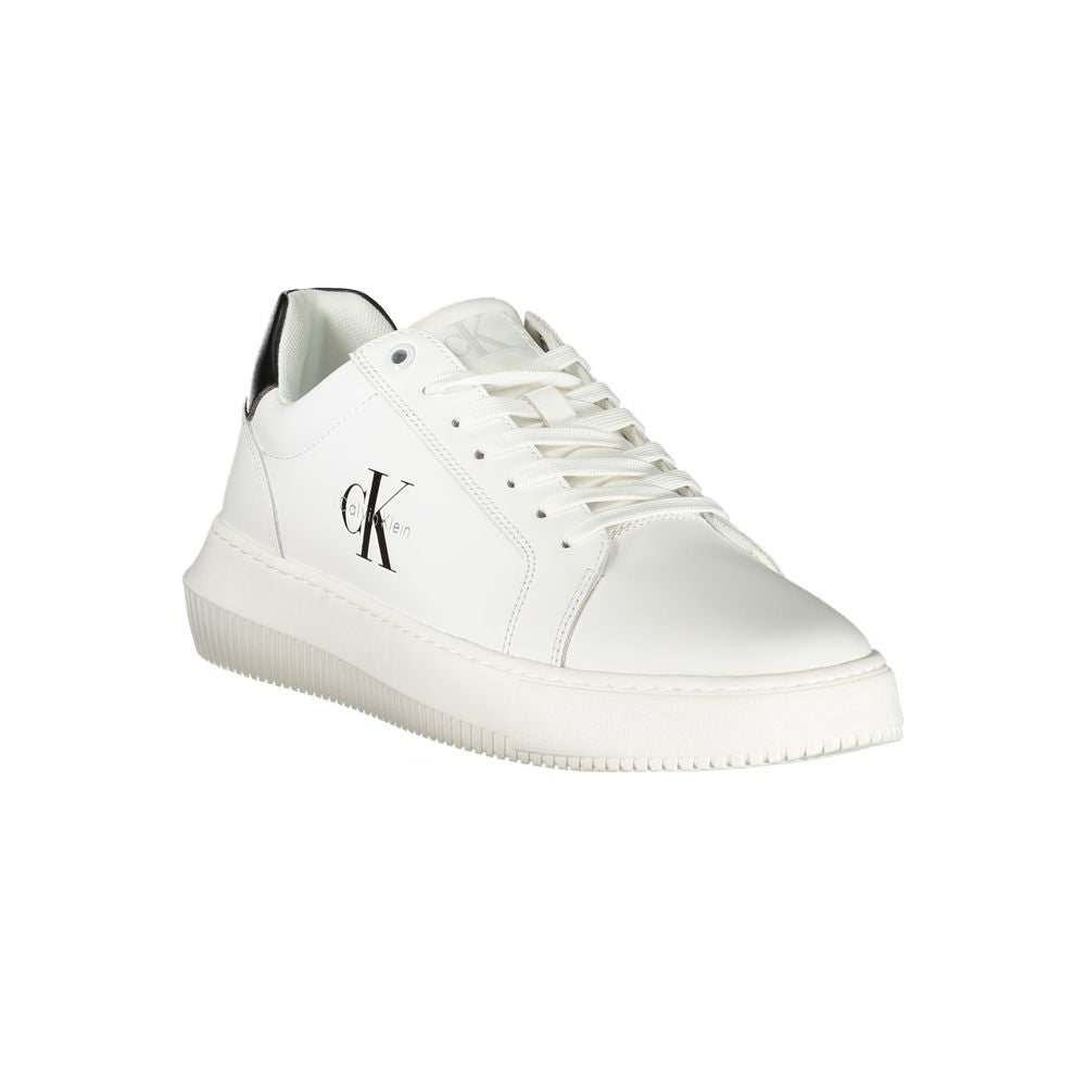 Calvin Klein Bianco Polyurethane Menn Sneaker