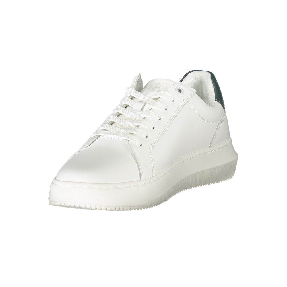 Calvin Klein Bianco Polyurethane Menn Sneaker