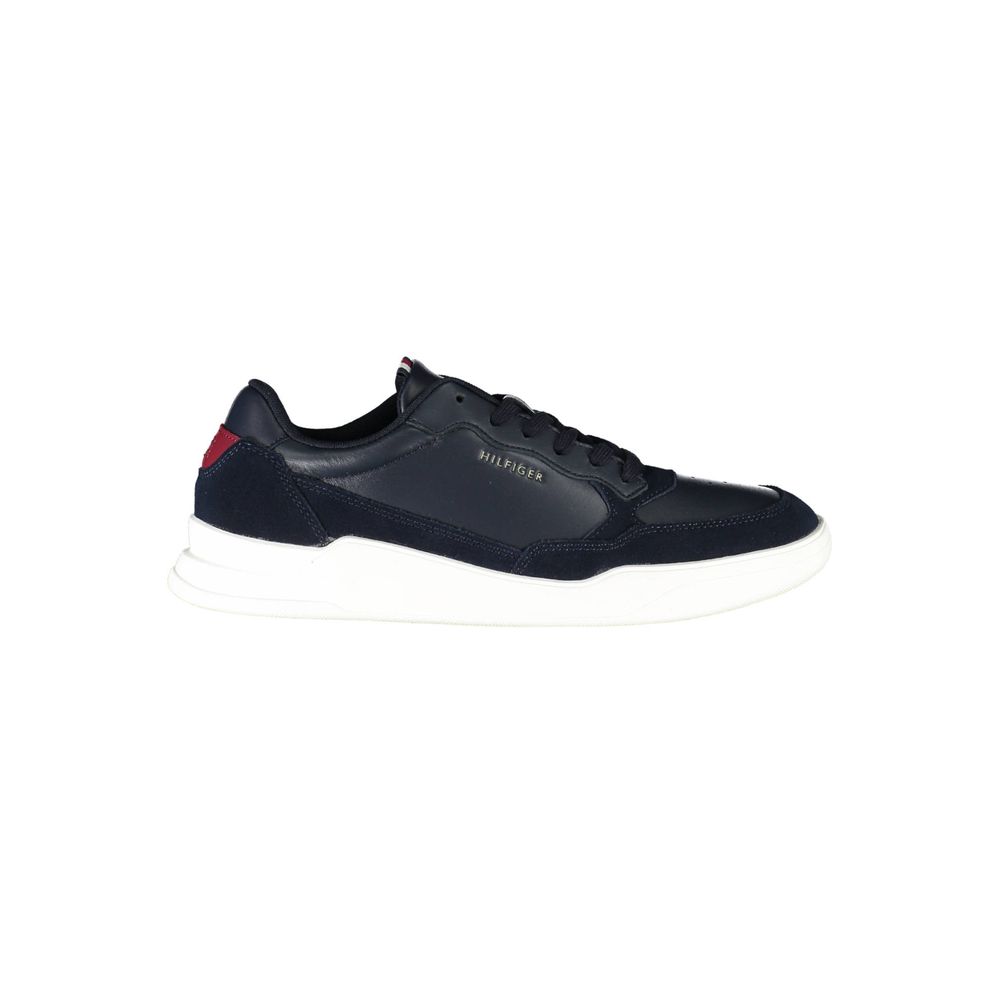 Tommy Hilfiger blå skinn herresneaker