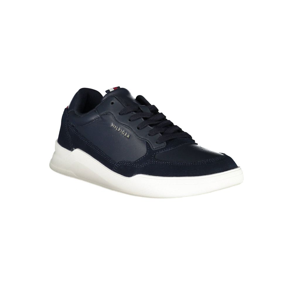 Tommy Hilfiger blå skinn herresneaker