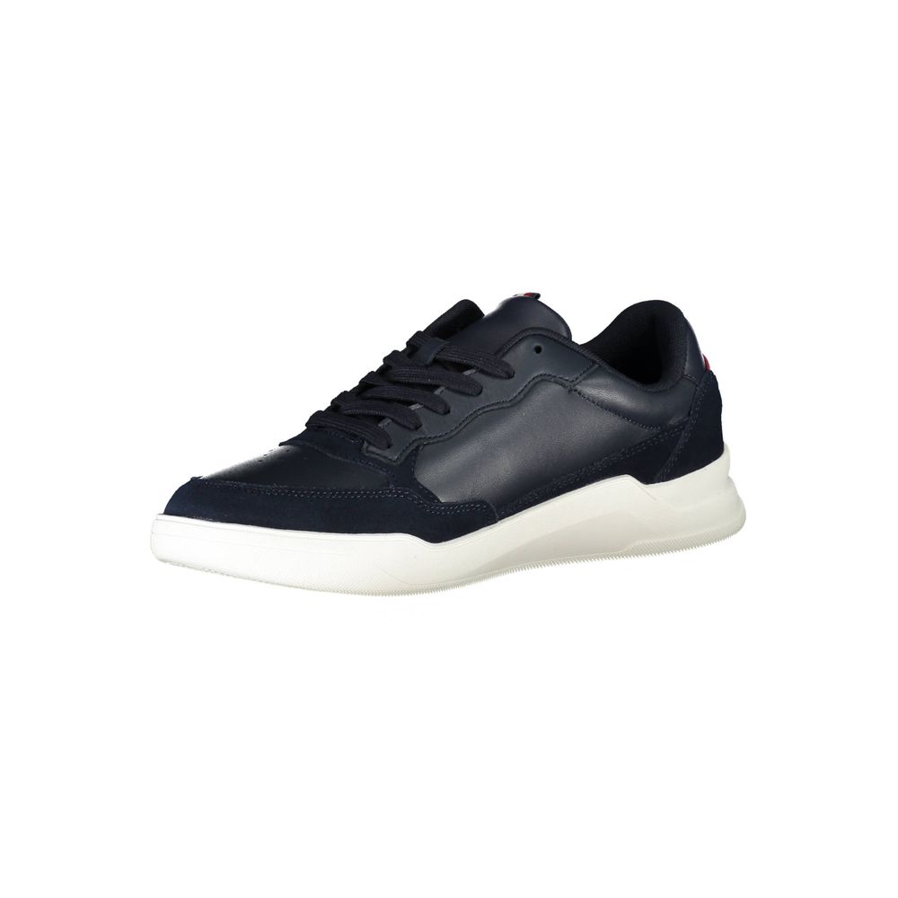 Tommy Hilfiger blå skinn herresneaker