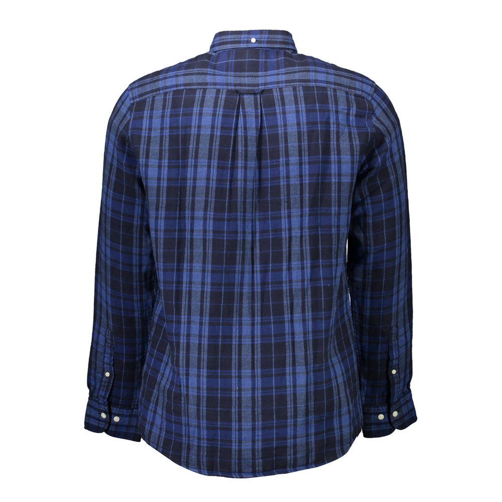 Gant Blu bomullsskjorte for menn
