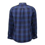 Gant Blu bomullsskjorte for menn
