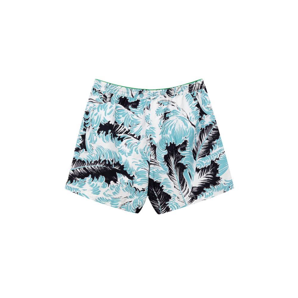 Bottega Veneta hvite polyamid badeshorts