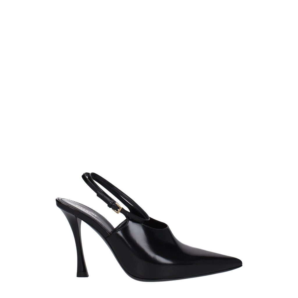 Givenchy høye hæler i sort skinn