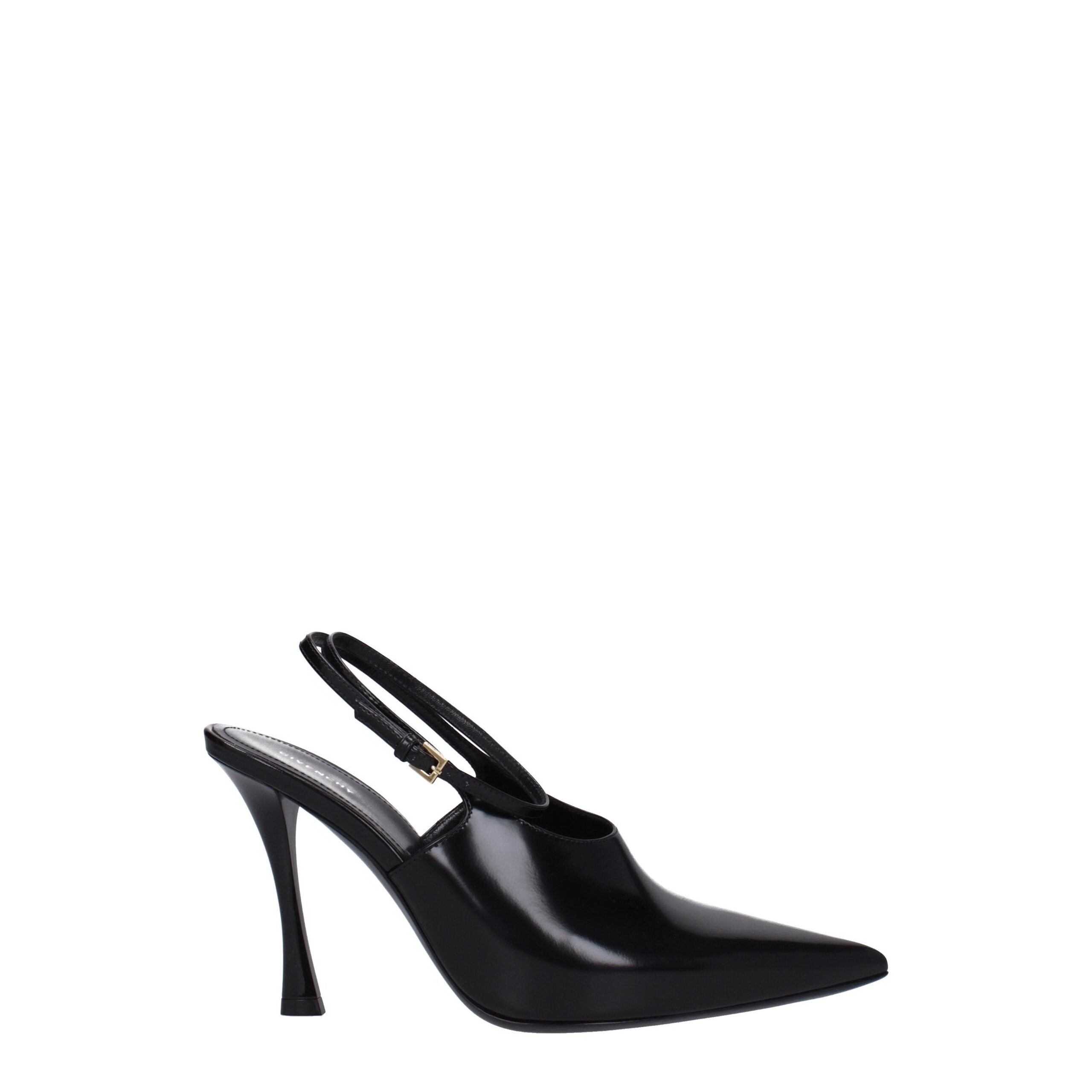 Givenchy høye hæler i sort skinn