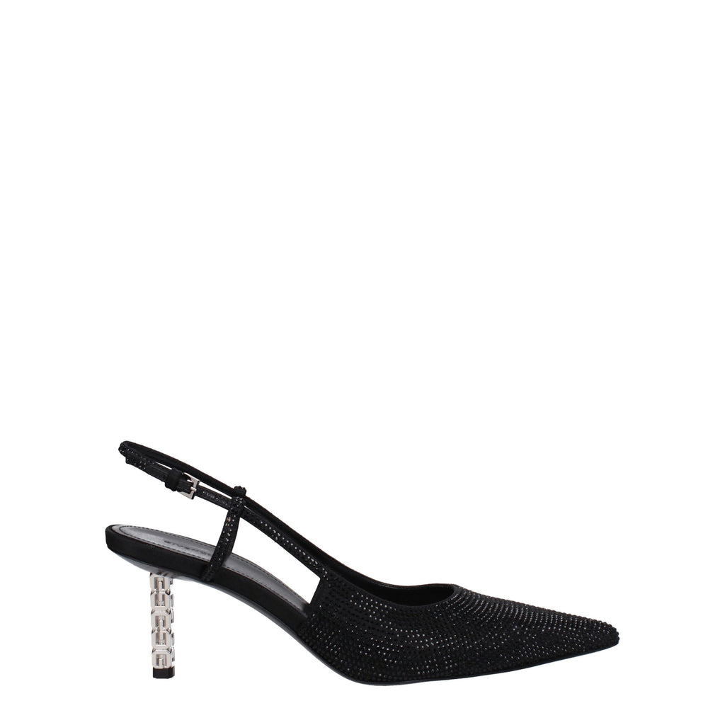 Givenchy svarte høyhælte pumps i stoff