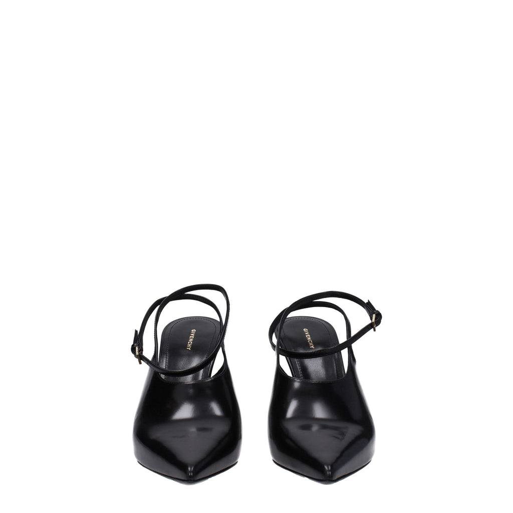 Givenchy høye hæler i sort skinn