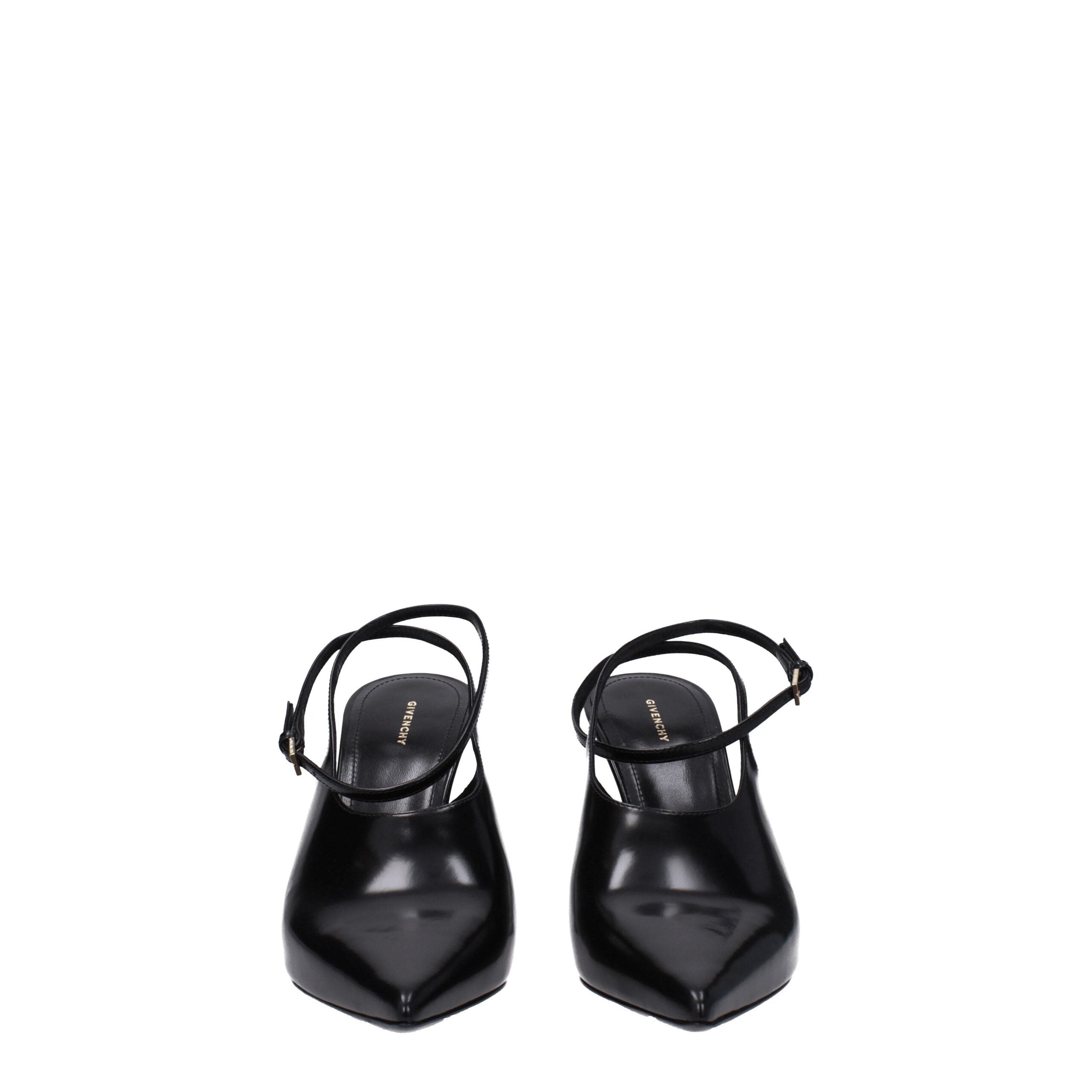 Givenchy høye hæler i sort skinn