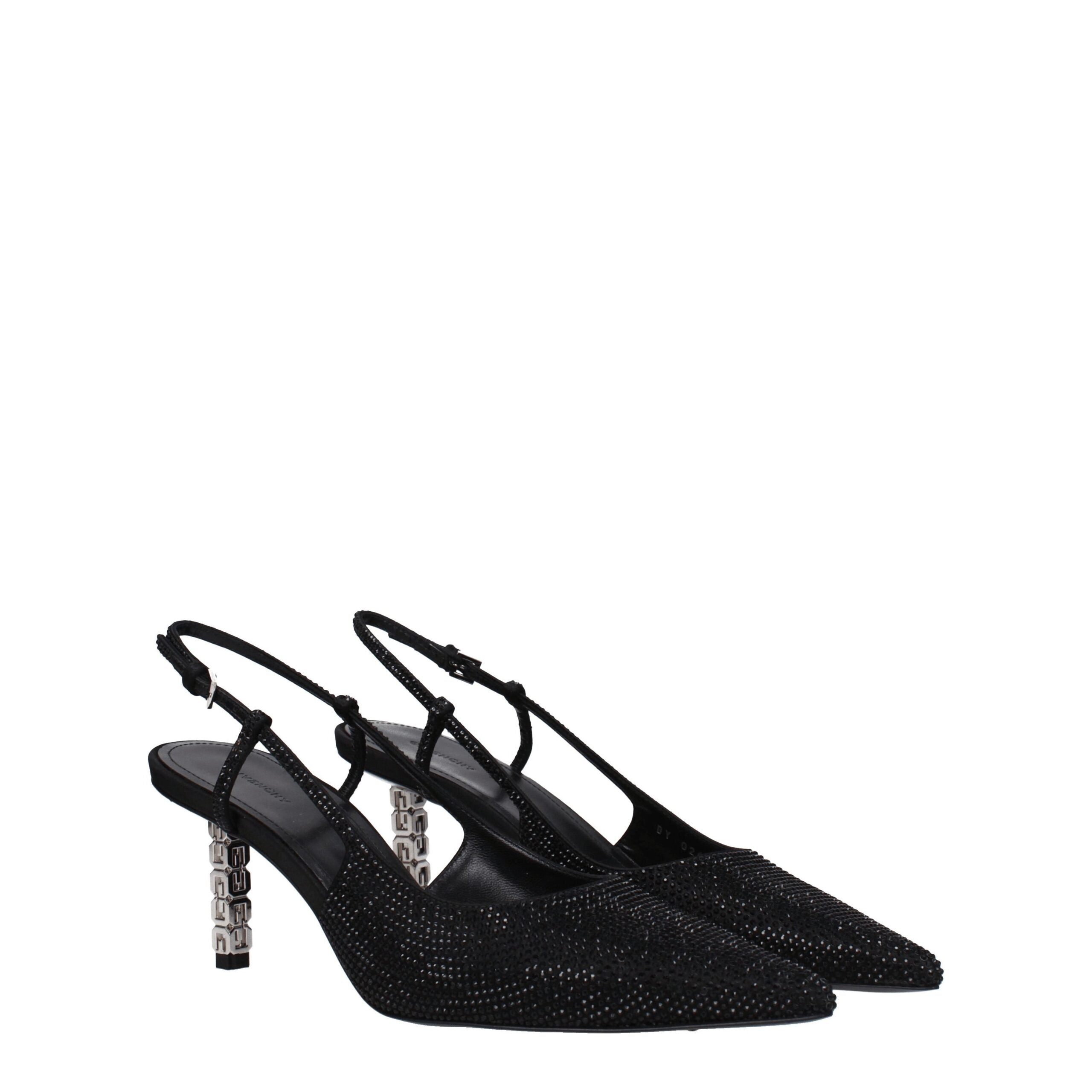 Givenchy svarte høyhælte pumps i stoff