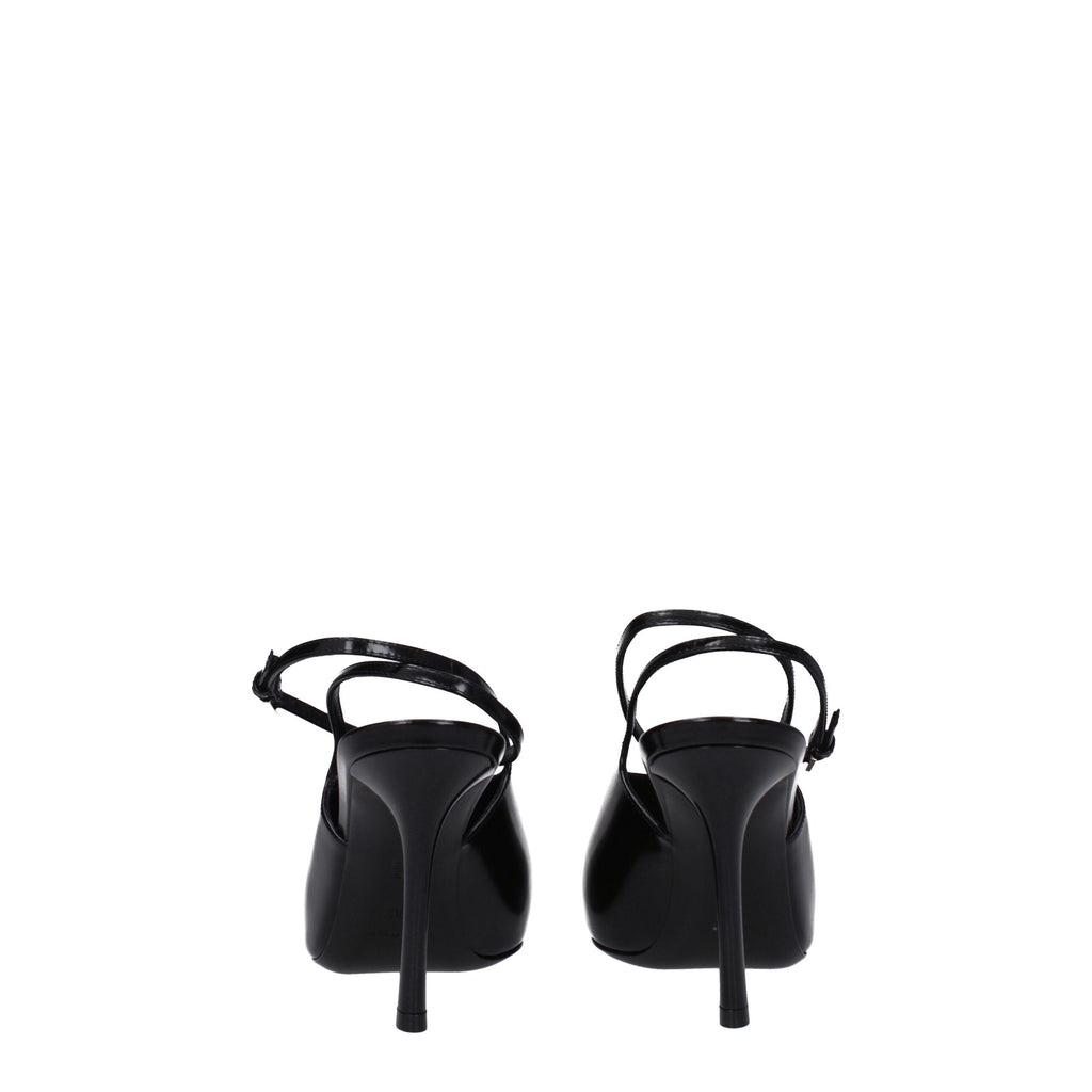 Givenchy høye hæler i sort skinn