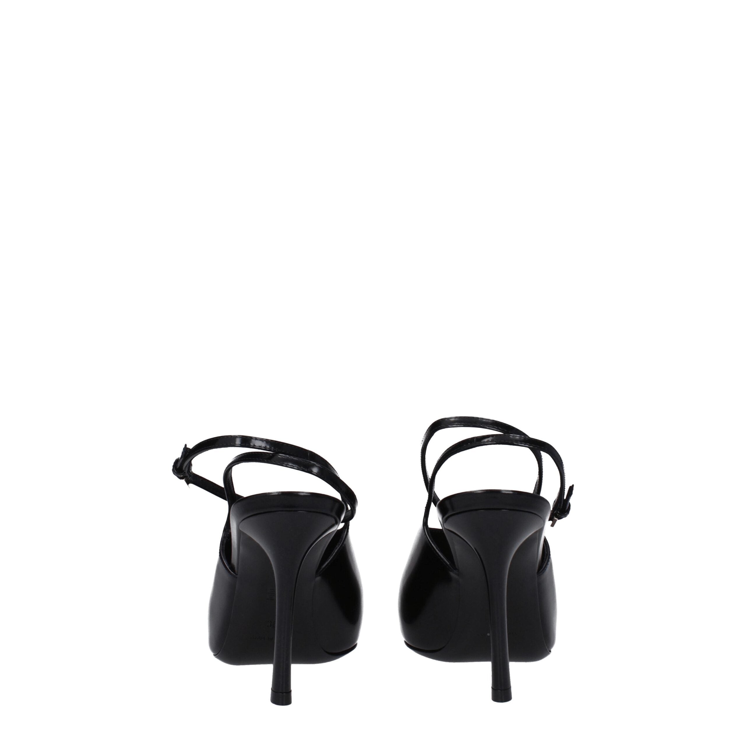 Givenchy høye hæler i sort skinn