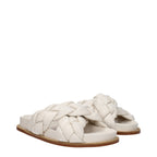 Fabiana Filippi Beige skinn-tøfler