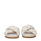 Fabiana Filippi Beige skinn-tøfler