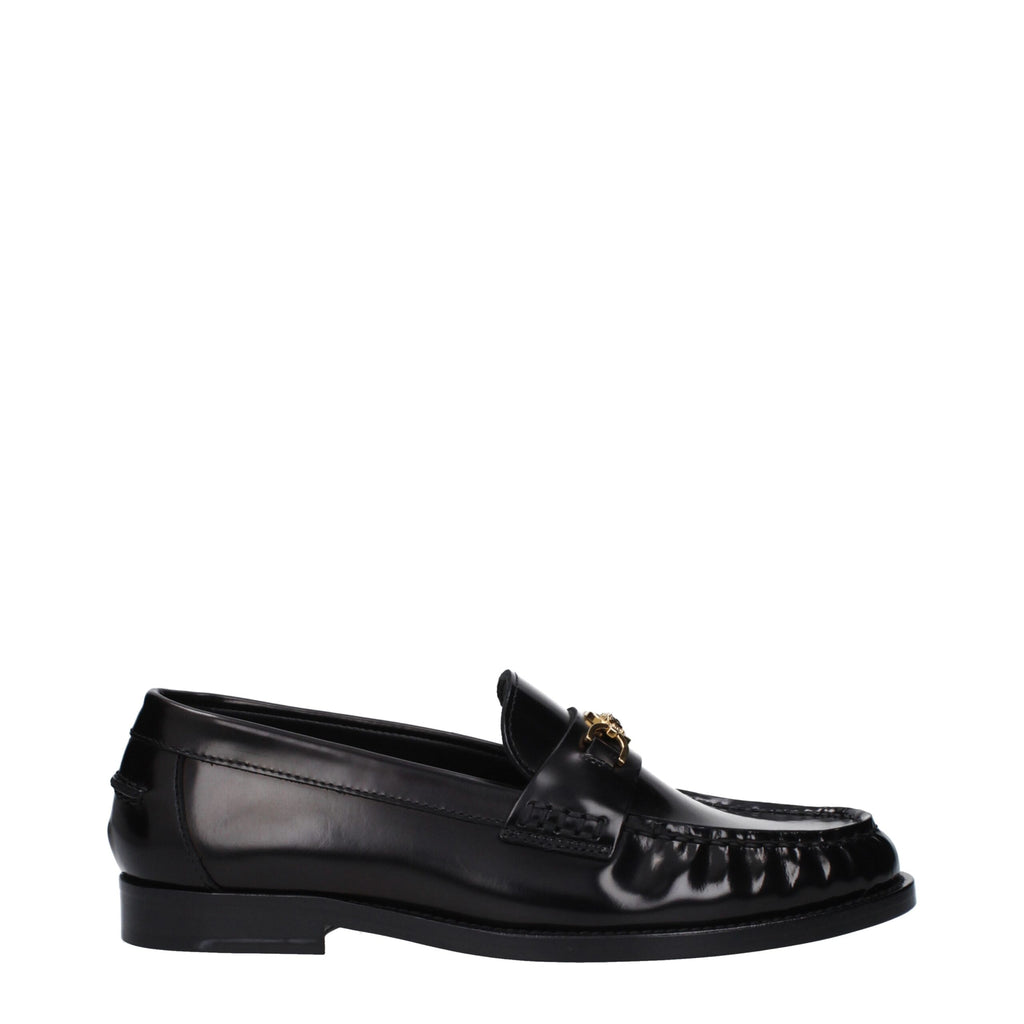 Versace svarte loafers i skinn