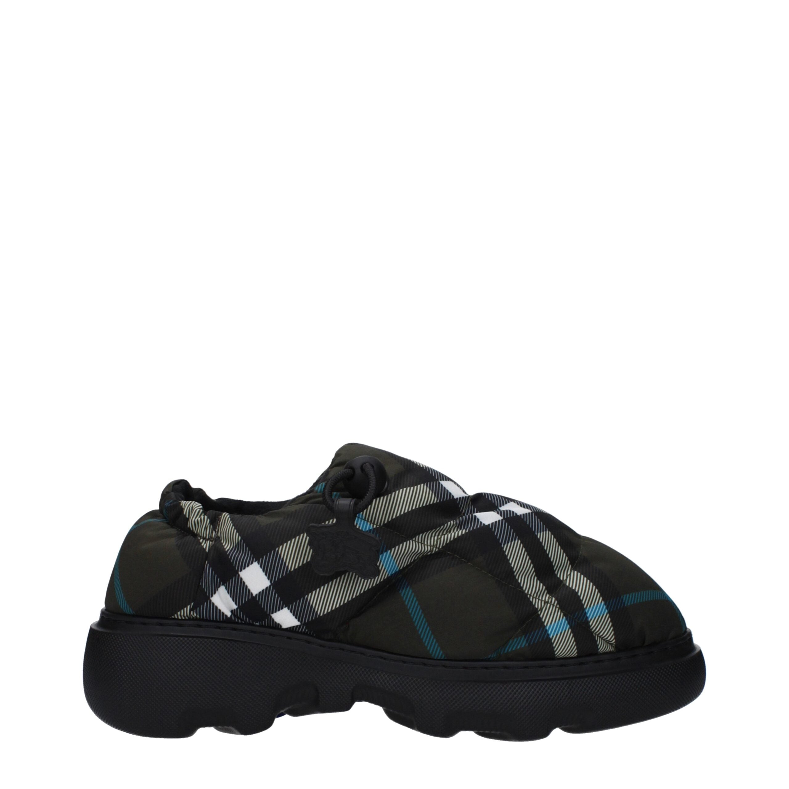 Burberry grønne slip-on pensko i stoff