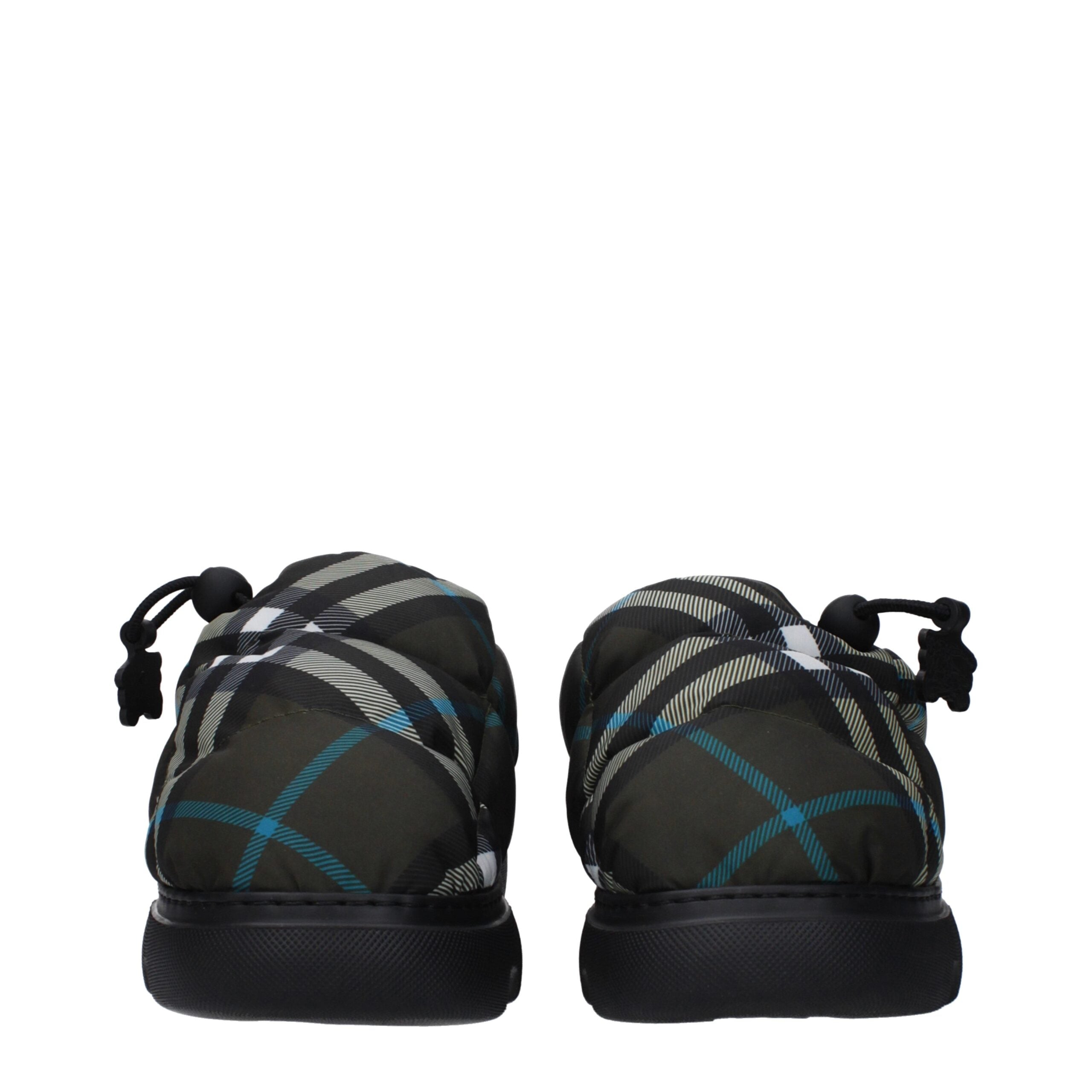 Burberry grønne slip-on pensko i stoff