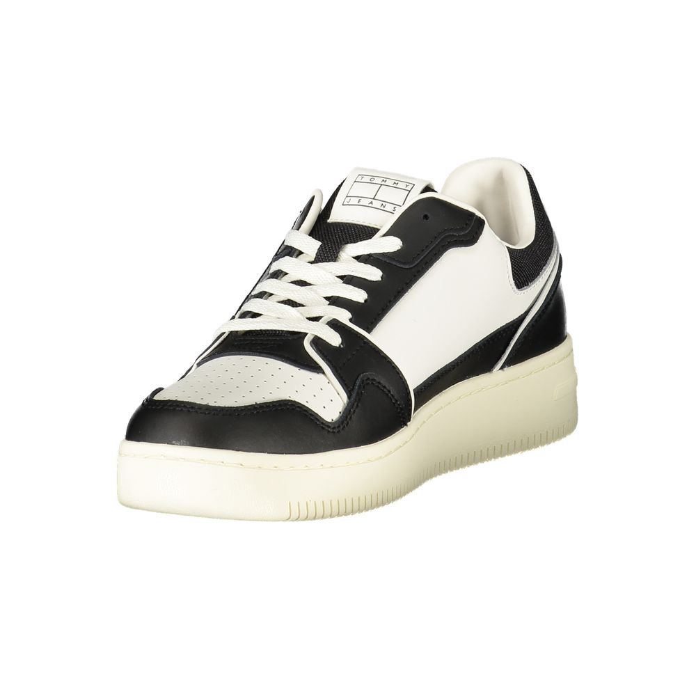 Tommy Hilfiger svart herresneaker i polyuretan