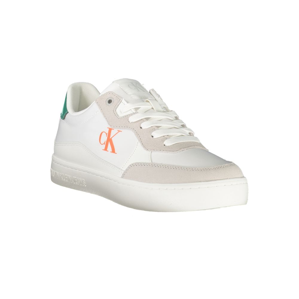 Calvin Klein Bianco Polyurethane Menn Sneaker