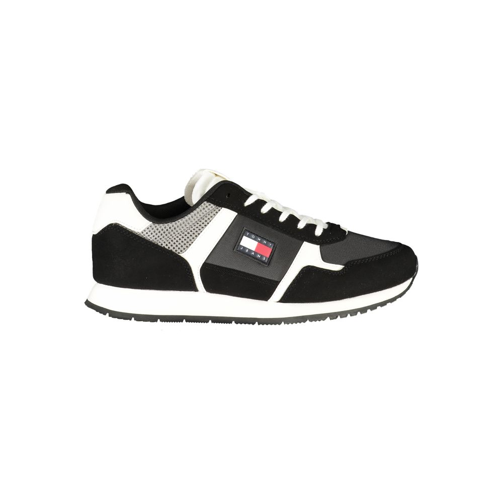 Tommy Hilfiger svart herresneaker i polyuretan