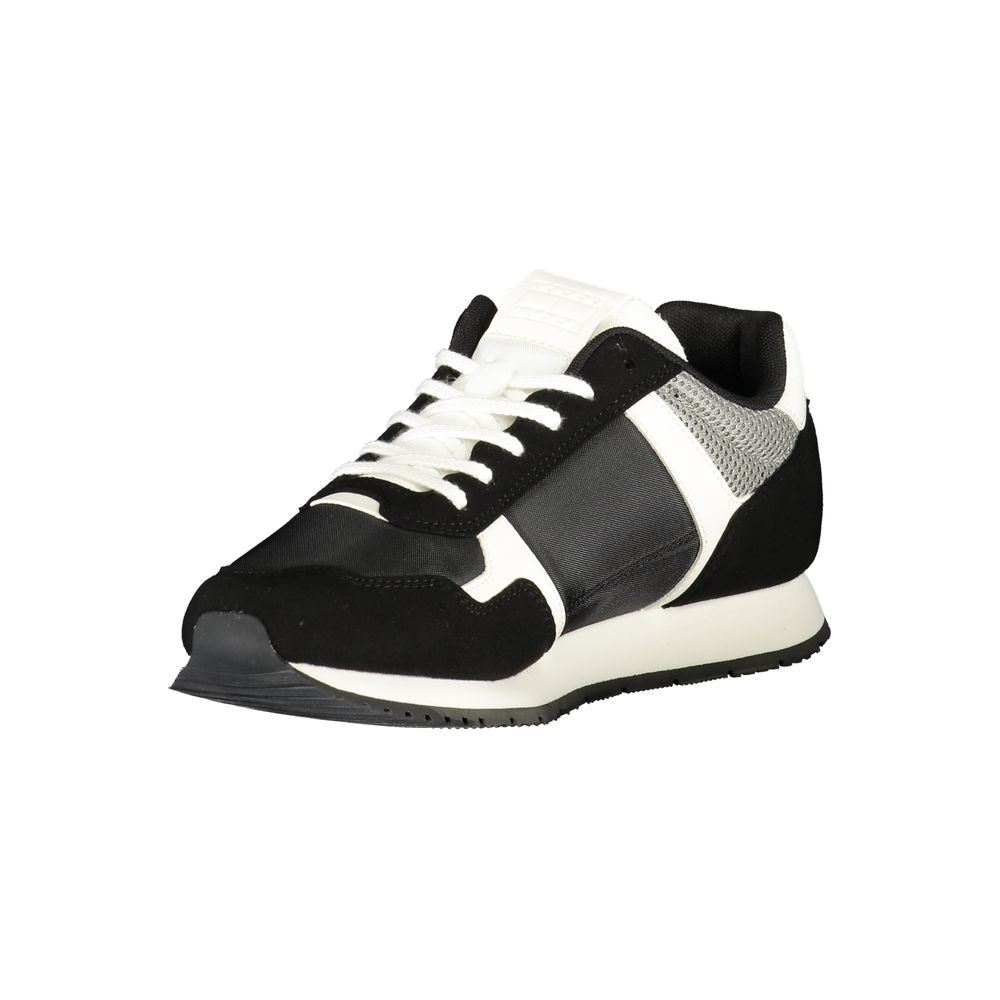Tommy Hilfiger svart herresneaker i polyuretan