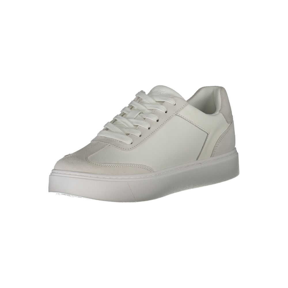 Calvin Klein hvite polyuretan herresko