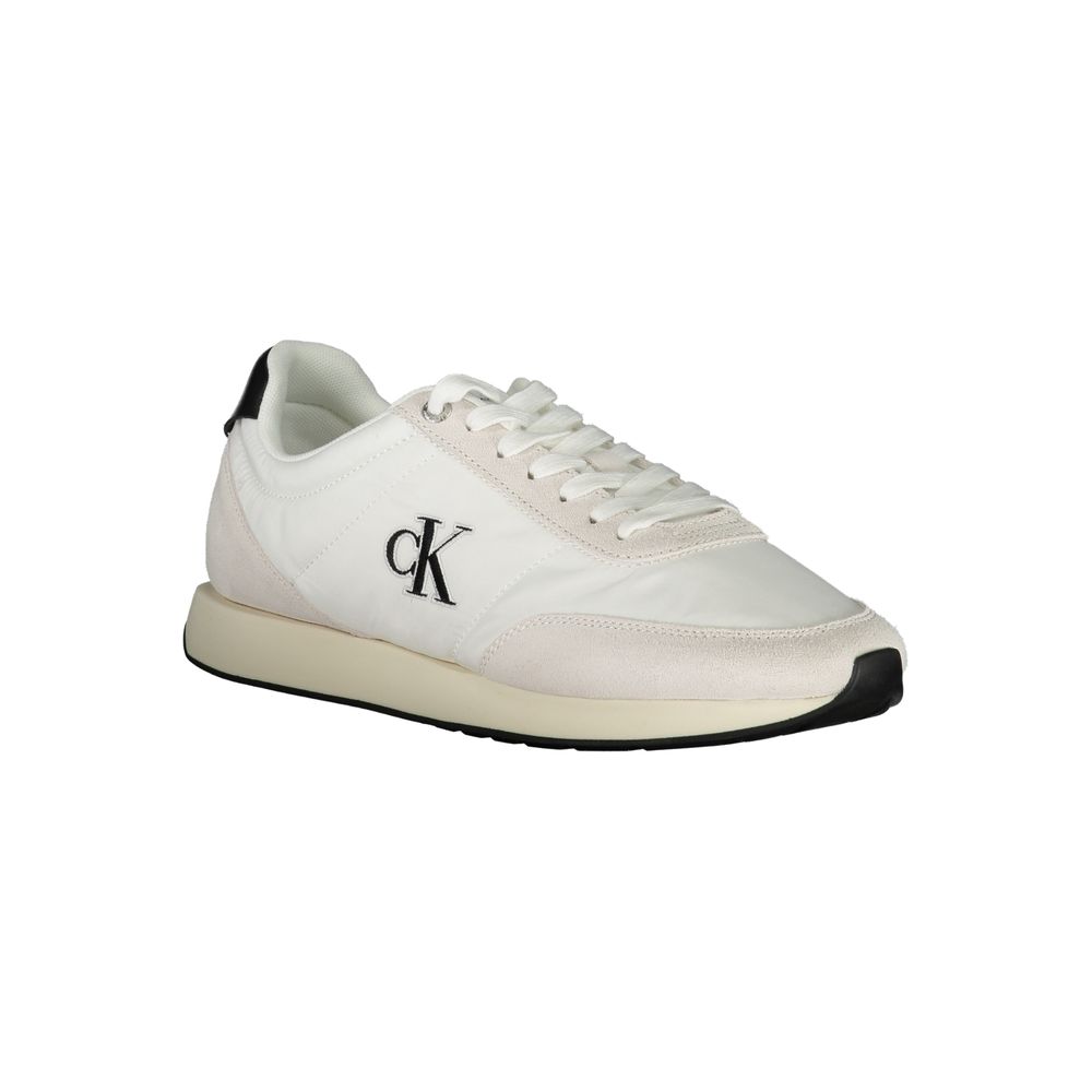 Calvin Klein hvite polyester herresneaker
