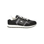 Tommy Hilfiger Svarte Polyuretan Herresneakers