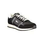 Tommy Hilfiger Svarte Polyuretan Herresneakers