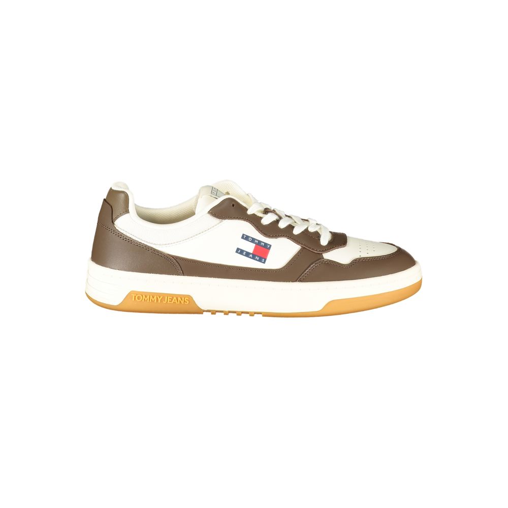 Tommy Hilfiger hvit herresneaker i polyuretan