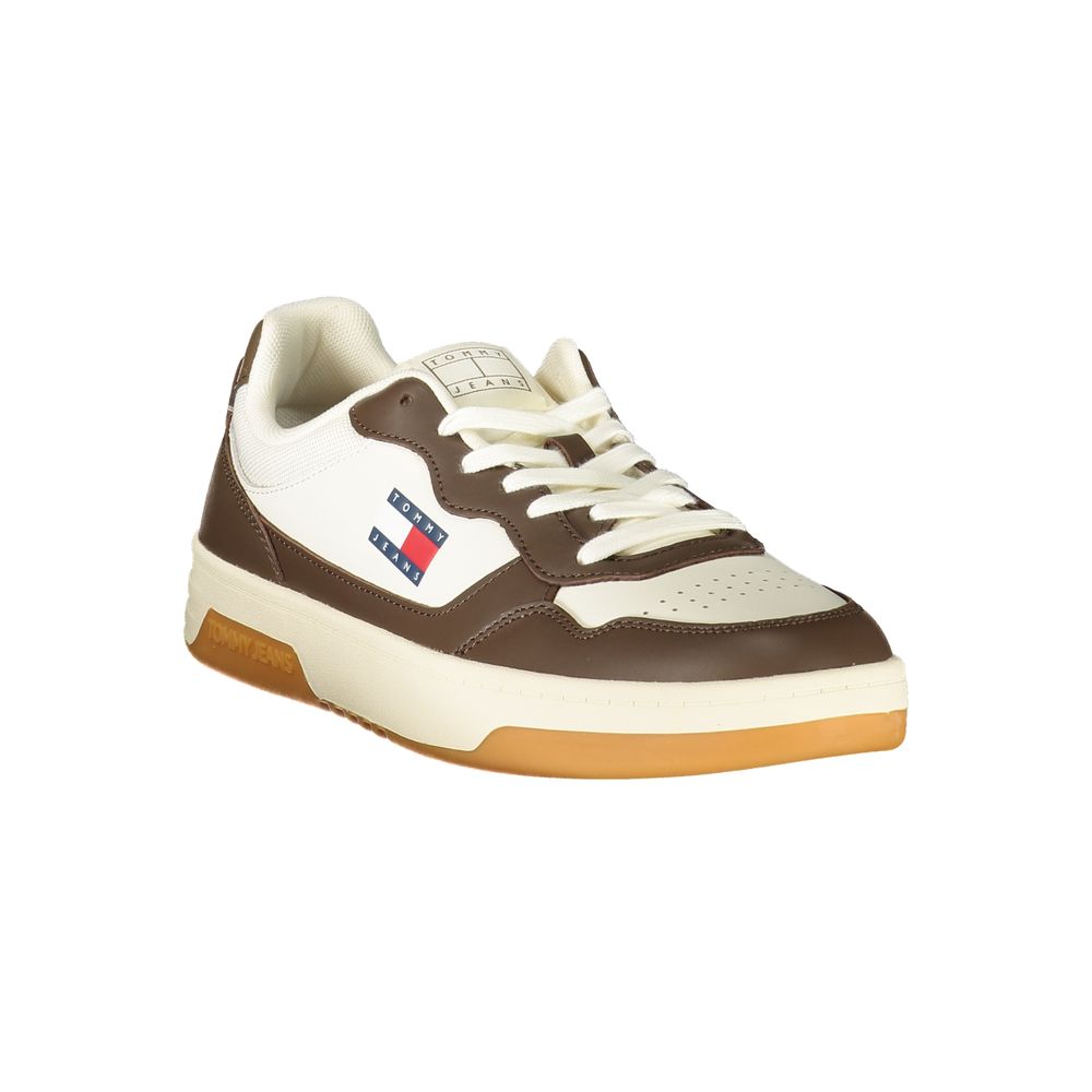 Tommy Hilfiger hvit herresneaker i polyuretan