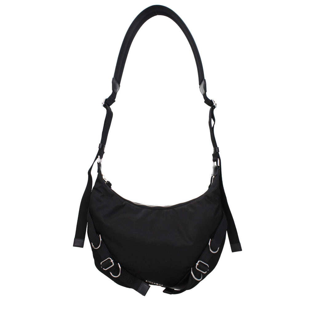Givenchy svart nylon crossbody-veske