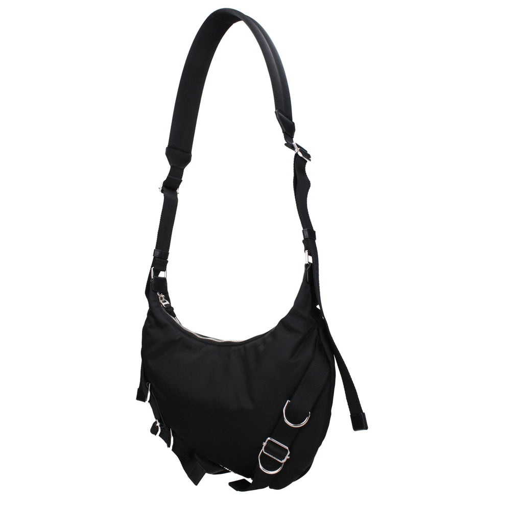 Givenchy svart nylon crossbody-veske