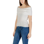 Only White Polyester T-Shirt