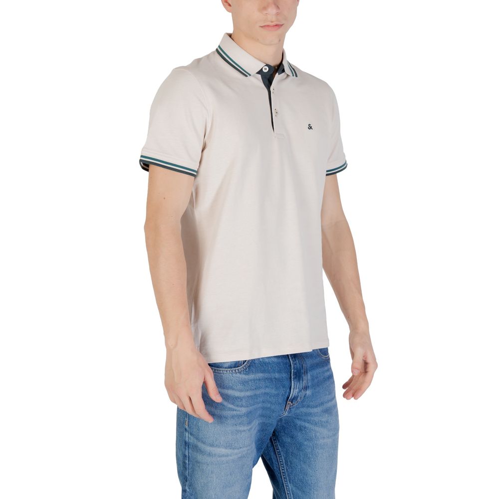 Jack Jones beige bomullspikétrøye