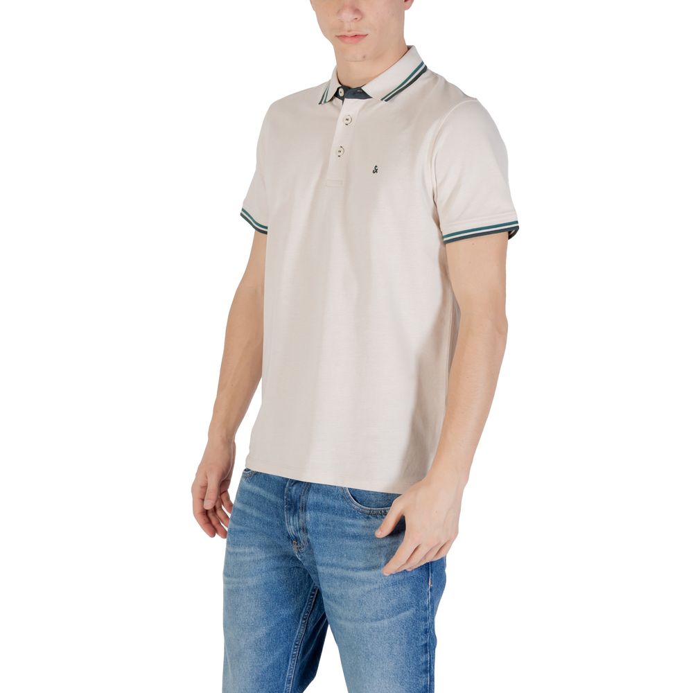 Jack Jones beige bomullspikétrøye